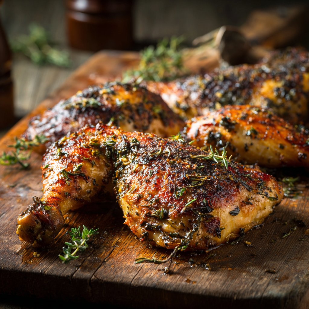 Herbed Roasted Chicken Leg Quarters