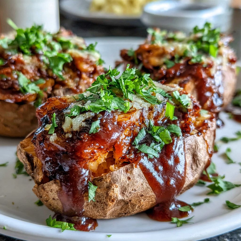 BBQ Chicken Sweet Potatoes