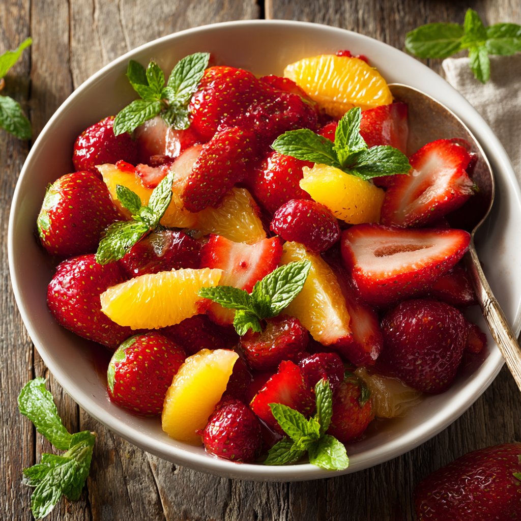 Lemon Strawberry Fruit Salad