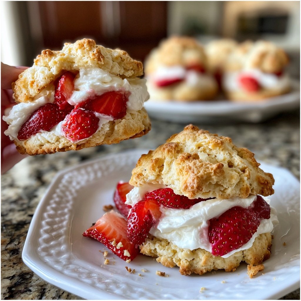 Spring Strawberry Shortcake Cookies