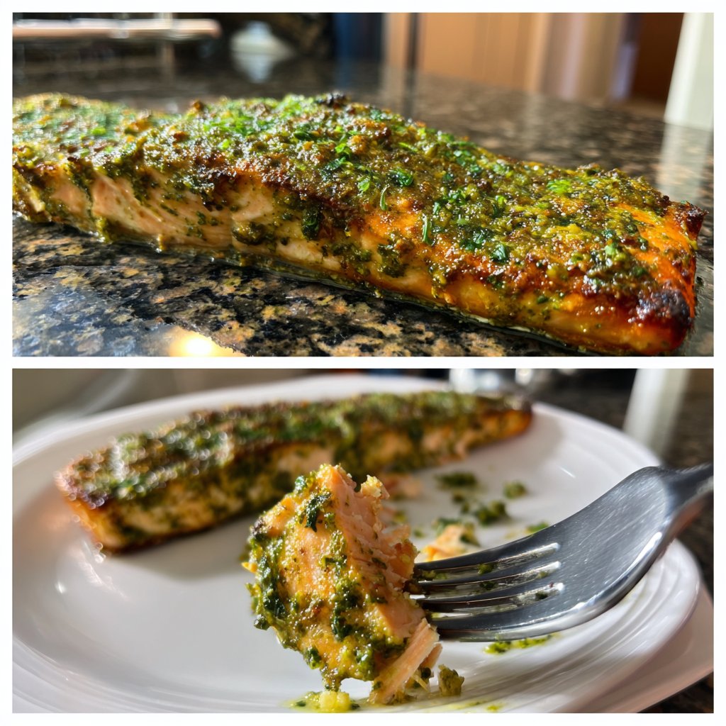 Baked Pesto Salmon Fillets