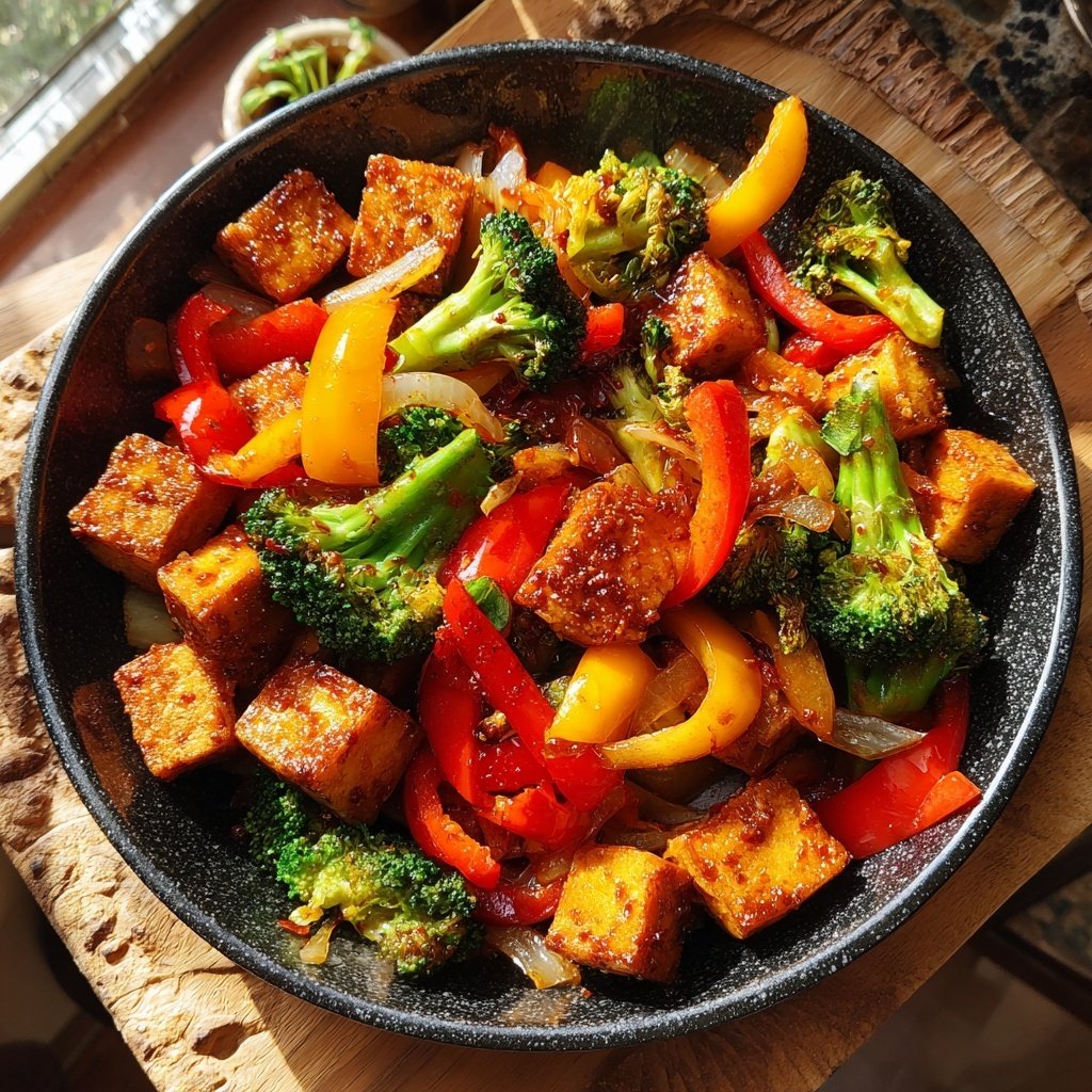 Crispy Tofu Vegetable Stir Fry