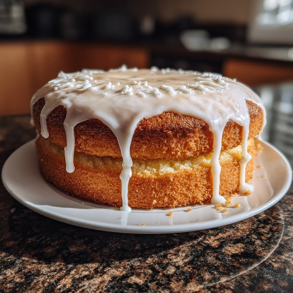 Dessert Vanilla Sponge Cake