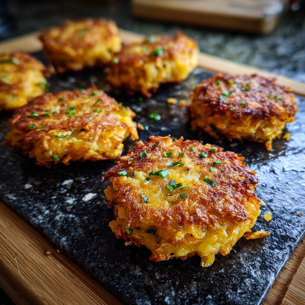 Crispy Potato & Cheddar Fritters