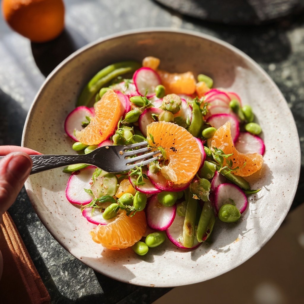 Zesty Citrus Edamame Salad