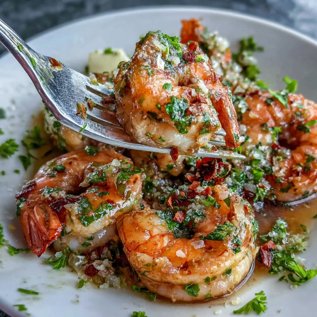 Lemon Garlic Shrimp Plate