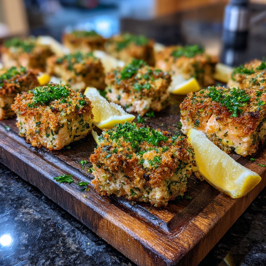 Savory Herb-Crusted Salmon Bites