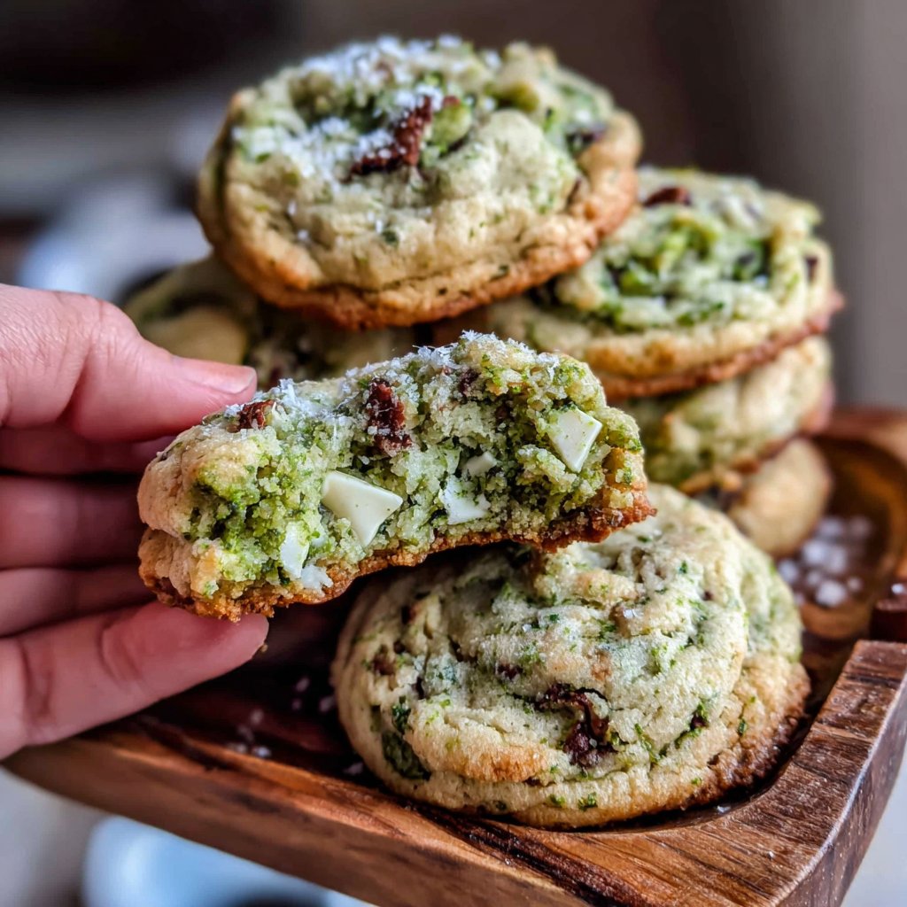 Matcha & White Chocolate Chip Cookies